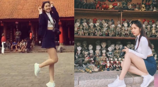 'Truyền nhân' của Ngọc Trinh ăn mặc phản cảm nhảy ở chốn linh thiêng