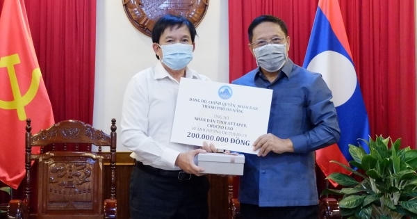 Đà Nẵng hỗ trợ 1 tỷ đồng cho 5 tỉnh Nam Trung Lào phòng, chống dịch COVID-19