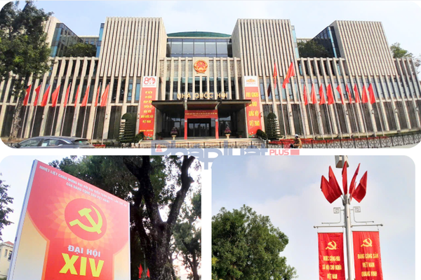 Phố phường Hà Nội rực rỡ cờ hoa chào mừng Đại hội XIV của Đảng Phố phường Hà Nội rực rỡ cờ hoa chào mừng Đại hội XIV của Đảng