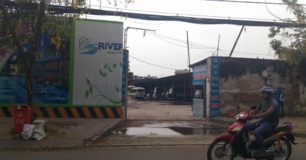 TP HCM: Bãi xe hoạt động bất hợp pháp trên đất dự án Green River?