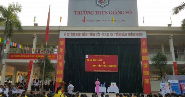 Hà Nội: Tưng bừng “Ngày hội sách và học tập trải nghiệm” tại trường THCS Giảng Võ