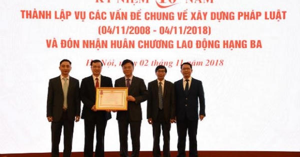 Vụ Các vấn đề chung về xây dựng pháp luật góp phần khẳng định vai trò 'người gác cổng' của Bộ Tư pháp