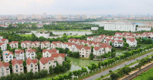 Valencia Garden đã tiến hành sơn mặt ngoài dự án