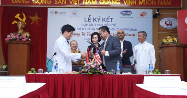 Bệnh viện Tim Hà Nội hợp tác trao đổi y tế với MD1World