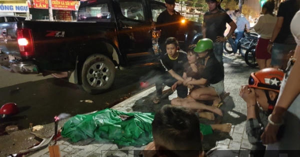 Tông vào đuôi xe bán tải lúc rạng sáng, nam thanh niên tử vong