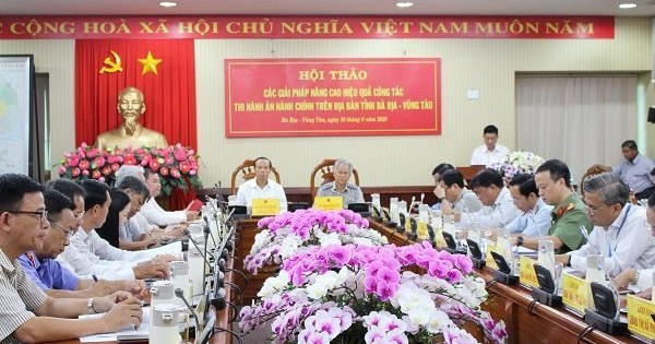 Bà Rịa - Vũng Tàu tổ chức Hội thảo về các giải pháp nâng cao hiệu quả công tác thi hành án