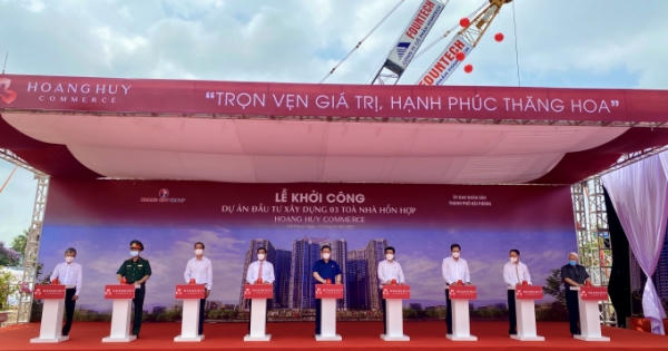 Chủ tịch Quốc hội dự Lễ khởi công xây dựng 3 toà nhà hỗn hợp Hoàng Huy Commerce