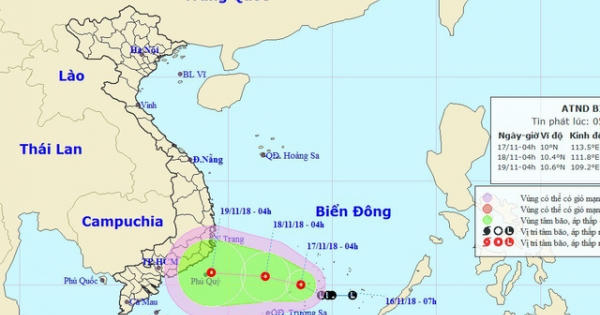 Tin áp thấp nhiệt đới trên Biển Đông