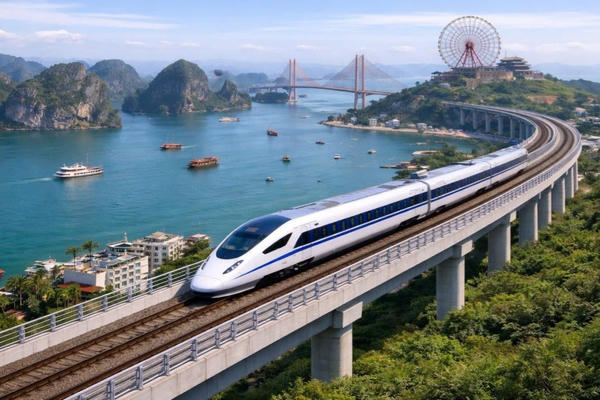 Quảng Ninh chuẩn bị khởi công tuyến đường sắt tốc độ cao Hà Nội - Quảng Ninh Quảng Ninh chuẩn bị khởi công tuyến đường sắt tốc độ cao Hà Nội - Quảng Ninh