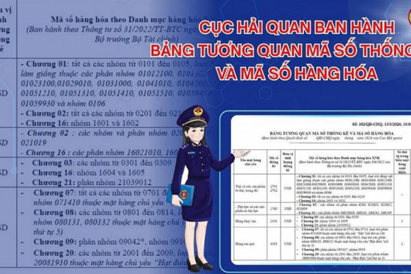 Ban hành bảng tương quan mã số hàng hóa, hỗ trợ doanh nghiệp tra cứu