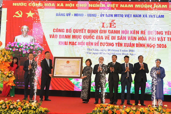 Hội Kén rể Đường Yên chính thức nhận Bằng di sản văn hóa phi vật thể quốc gia