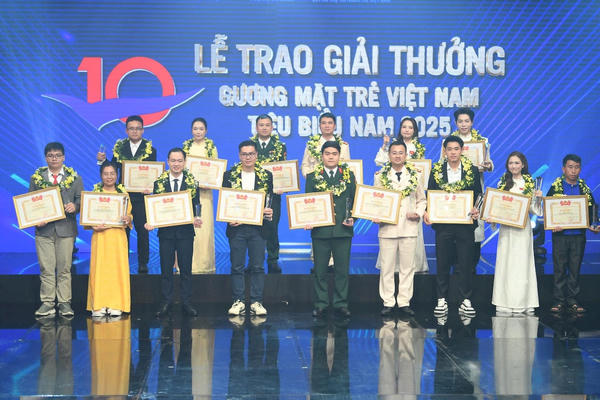Tôn vinh 19 Gương mặt trẻ Việt Nam tiêu biểu, triển vọng năm 2025