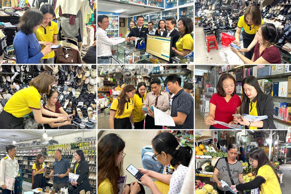 Tiểu thương được “cầm tay chỉ việc” kê khai thuế qua livestream của Cục Thuế