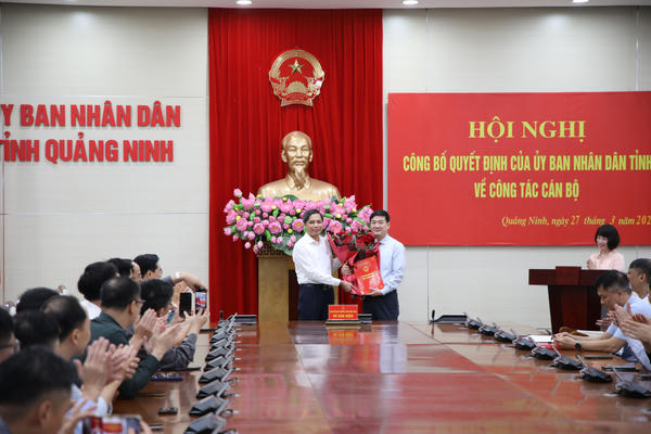 Ông Đỗ Xuân Điệp được bổ nhiệm giữ chức Giám đốc Sở Xây dựng tỉnh Quảng Ninh