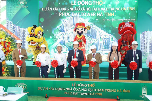 Khởi công dự án nhà ở xã hội 1.900 căn tại Hà Tĩnh Khởi công dự án nhà ở xã hội 1.900 căn tại Hà Tĩnh