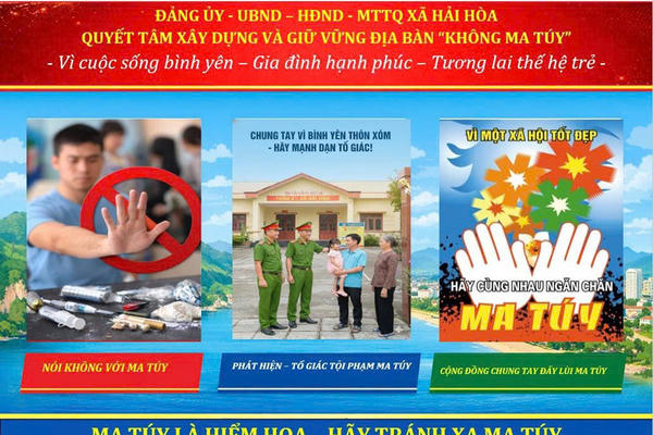 Xã Hải Hòa siết phòng ngừa từ cơ sở, giữ vững mục tiêu xã không ma túy Xã Hải Hòa siết phòng ngừa từ cơ sở, giữ vững mục tiêu xã không ma túy