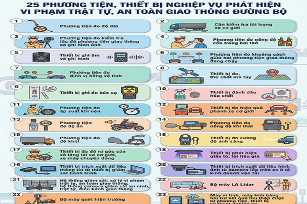 25 thiết bị giúp CSGT phát hiện vi phạm có hiệu lực từ ngày 1/4/2026 mà người dân cần biết