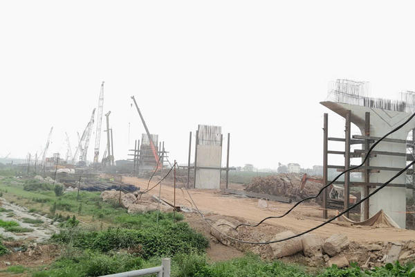 Tiến độ mới nhất cây cầu gần 4.900 tỷ đồng kết nối Hà Nội - Hưng Yên