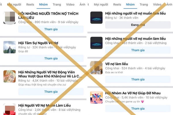 Cảnh báo nguy cơ phạm tội từ các hội nhóm “tín dụng đen”, “vỡ nợ làm liều” trên không gian mạng