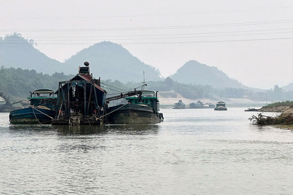 Nhiều tàu "cát tặc" hoành hành trên sông Lô sa lưới Nhiều tàu "cát tặc" hoành hành trên sông Lô sa lưới