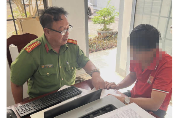 Công an xã Phước An xử phạt lần hai một trường hợp vi phạm trên không gian mạng