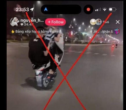 Xử lý nhóm thanh thiếu niên “bốc đầu”, livestream TikTok gây mất an toàn giao thông ở Hưng Yên 