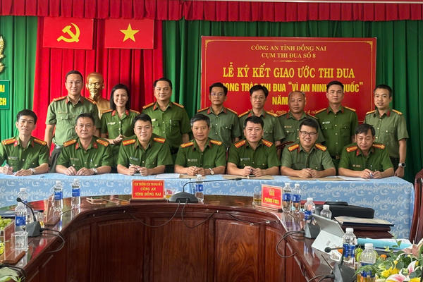 Cụm thi đua số 8 Công an Đồng Nai ký kết giao ước “Vì an ninh Tổ quốc” 2026