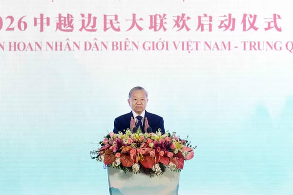 Tổng Bí thư, Chủ tịch nước Tô Lâm dự Liên hoan nhân dân biên giới Việt Nam-Trung Quốc năm 2026