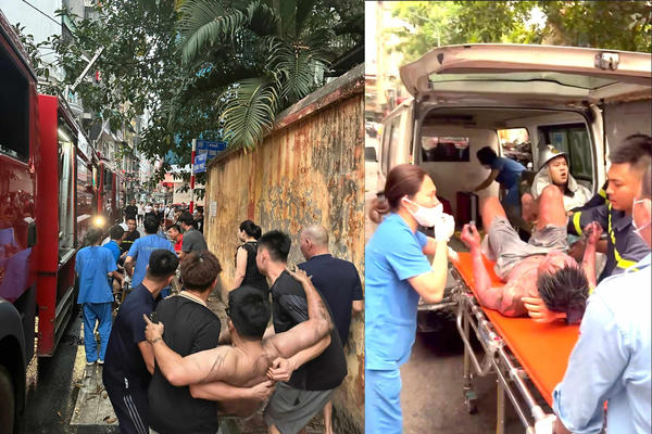 Kịp thời cứu người mắc kẹt trong vụ cháy nhà dân tại phường Ba Đình