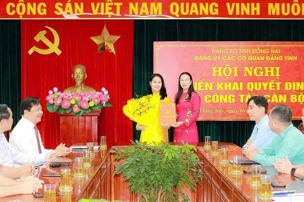 Bà Đặng Minh Nguyệt giữ chức Bí thư Đảng ủy Hội đồng nhân dân tỉnh Đồng Nai