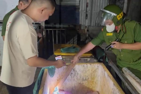 Phát hiện cơ sở giết mổ heo trái phép chứa gần 550kg thịt bốc mùi hôi thối