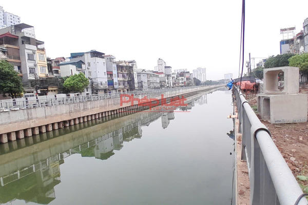Cận cảnh dự án kênh La Khê chậm tiến độ vừa được Bí thư Thành uỷ Hà Nội kiểm tra
