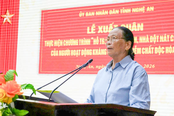 Nghệ An xây dựng, sửa chữa 229 nhà ở cho con của người kháng chiến nhiễm chất độc hóa học