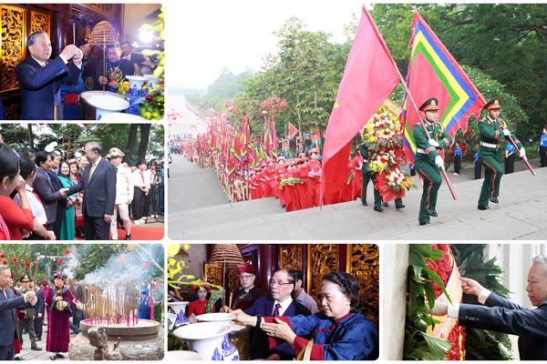 Tổng Bí thư, Chủ tịch nước Tô Lâm dâng hương tưởng niệm các Vua Hùng 