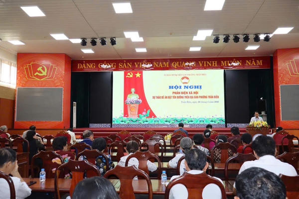 Phường Trấn Biên (Đồng Nai) tổ chức hội nghị phản biện xã hội về đề án đặt tên đường cho hai dự án trọng điểm
