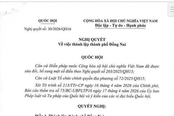 UBND phường Trảng Dài thông tin về việc thành lập thành phố Đồng Nai