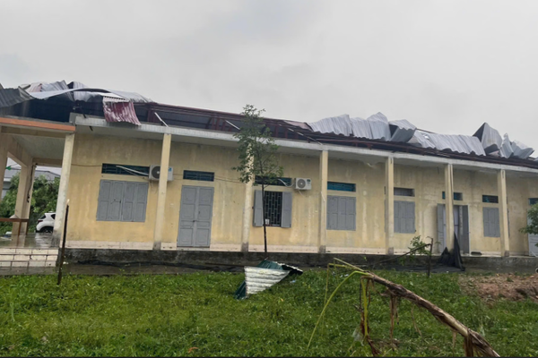 Mưa đá kèm theo dông lốc khiến 7 người ở Tuyên Quang bị thương