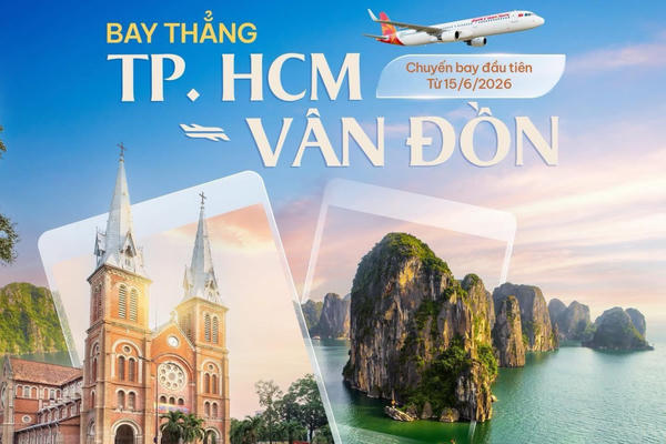 Đường bay mới Vân Đồn - Thành phố Hồ Chí Minh tạo động lực kết nối vùng