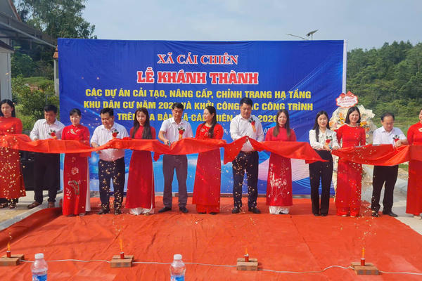 Cái Chiên khởi công nhiều dự án hạ tầng trọng điểm năm 2026