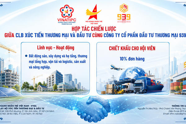 939 Group mở rộng kết nối cùng CLB Xúc tiến Thương mại và Đầu tư
