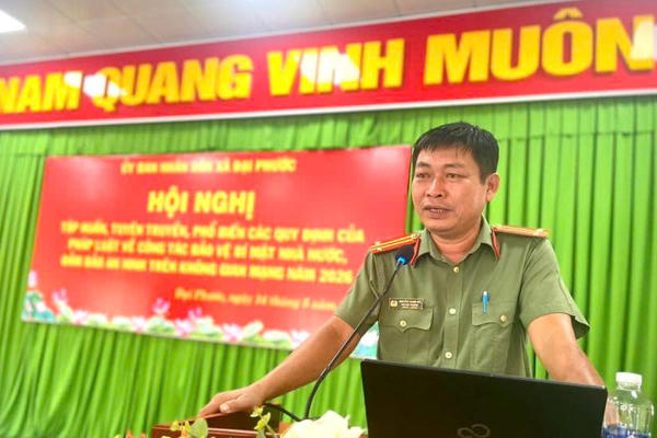 Xã Đại Phước tăng cường bảo vệ bí mật Nhà nước, bảo đảm an ninh mạng trong tình hình mới