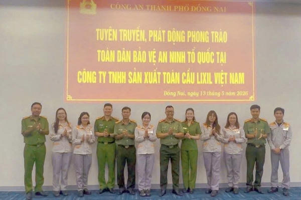 Đồn Công an KCN Long Thành đẩy mạnh tuyên truyền, phát động phong trào toàn dân bảo vệ an ninh Tổ quốc tại doanh nghiệp