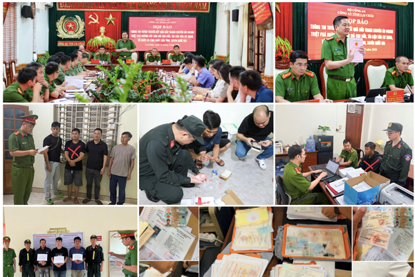 Công an Lai Châu thông tin về Chuyên án làm giả 10.000 tài liệu của cơ quan, tổ chức, thu lợi bất chính nhiều tỷ đồng Công an Lai Châu thông tin về Chuyên án làm giả 10.000 tài liệu của cơ quan, tổ chức, thu lợi bất chính nhiều tỷ đồng