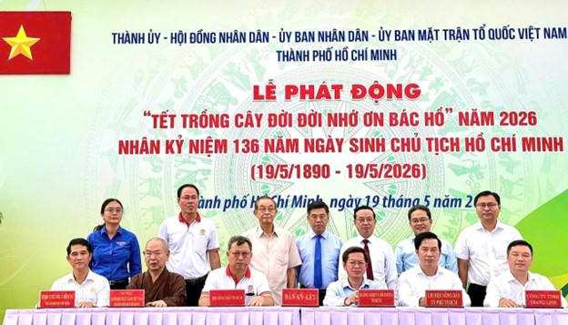 TP HCM phát động Tết trồng cây năm 2026: Mỗi cây xanh được trồng xuống là một lời cam kết nâng cao chất lượng môi trường sống bền vững cho tương lai TP HCM phát động Tết trồng cây năm 2026: Mỗi cây xanh được trồng xuống là một lời cam kết nâng cao chất lượng môi trường sống bền vững cho tương lai