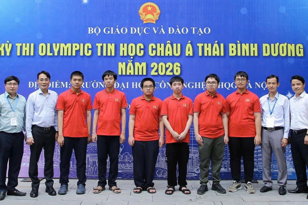 Việt Nam giành 2 Huy chương Vàng Olympic Tin học châu Á - Thái Bình Dương 2026