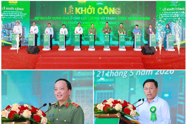 Đồng loại khởi công các Dự án xây dựng nhà ở cho lực lượng vũ trang Công an nhân dân Đồng loại khởi công các Dự án xây dựng nhà ở cho lực lượng vũ trang Công an nhân dân