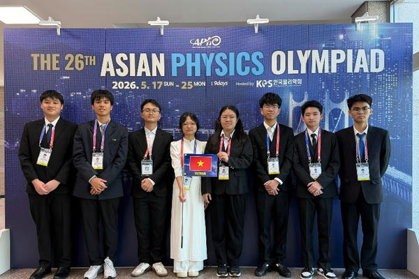 Việt Nam nằm trong top 8 cuộc thi Olympic Vật lý châu Á
