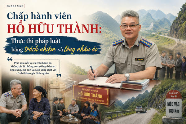 Chấp hành viên Hồ Hữu Thành: Thực thi pháp luật bằng trách nhiệm và lòng nhân ái Chấp hành viên Hồ Hữu Thành: Thực thi pháp luật bằng trách nhiệm và lòng nhân ái