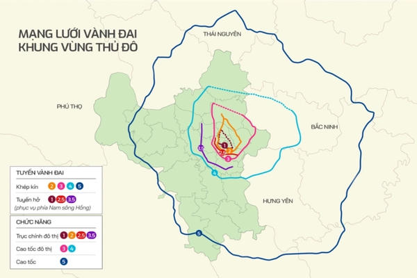Hà Nội kiến nghị mở rộng cao tốc Vành đai 5 lên 8 làn xe Hà Nội kiến nghị mở rộng cao tốc Vành đai 5 lên 8 làn xe