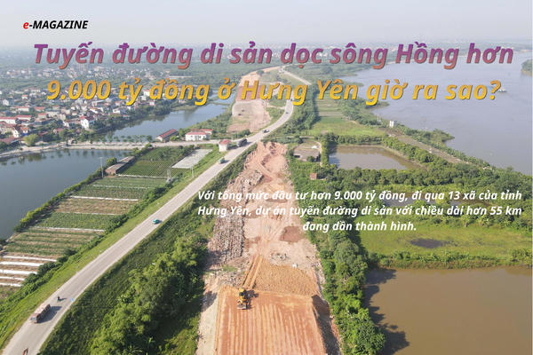 Tuyến đường di sản dọc sông Hồng hơn 9.000 tỷ đồng ở Hưng Yên giờ ra sao? Tuyến đường di sản dọc sông Hồng hơn 9.000 tỷ đồng ở Hưng Yên giờ ra sao?